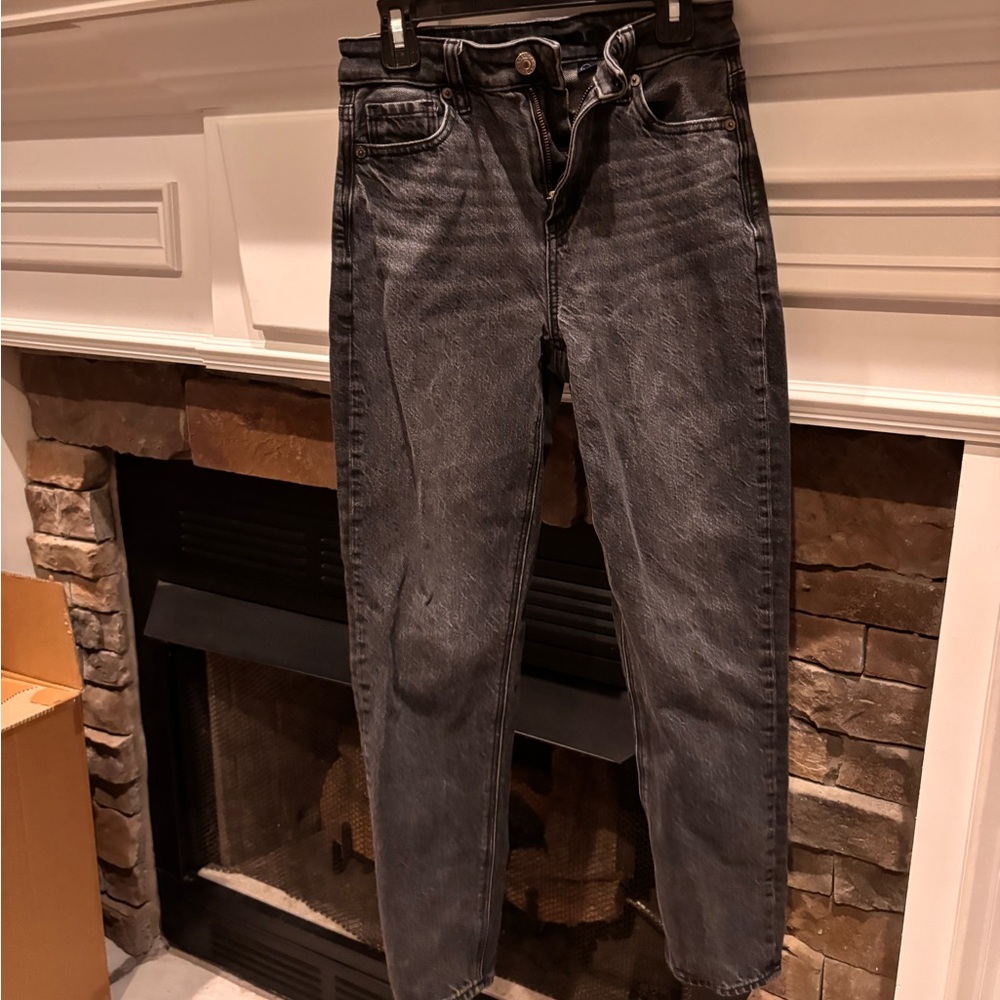 American Eagle Outfitters Dark Gray High Rise Jeans